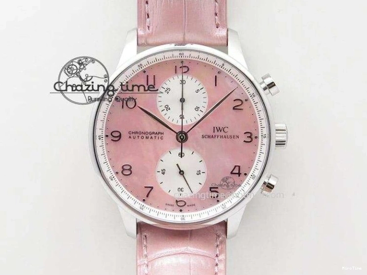 MIROTIME 0507 Portuguese IW3714 Diam ZF V2 1:1 Best Edition White Dial RG Numbers On Brown Leather Strap A79350 (Slim Movement) Fashionable 7246